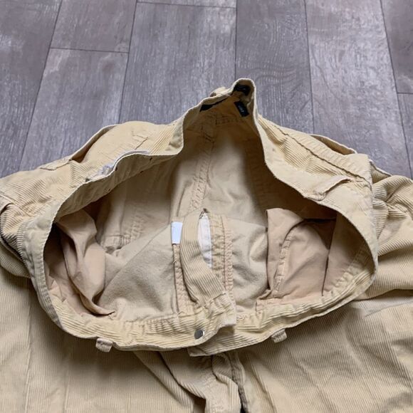 Mens J. Crew Corduroy Straight Boot‎ Cut Fit Yellow Pants - Picture 5 of 6